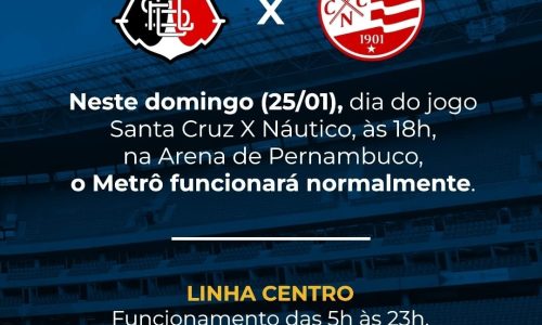 Metro funciona normal no próximo domingo